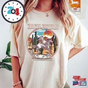 Zach Bryan Country Music T-Shirt Boho Style Shirt  Classic